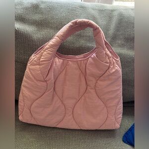 Mango Pink Quilted Handbag
